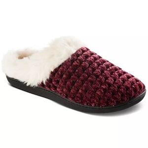 Isotoner SignatureWomen's Popcorn Chenille Hoodback Slippers